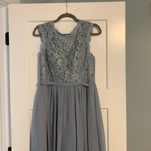 Azazie Arden Dusty Blue EUC